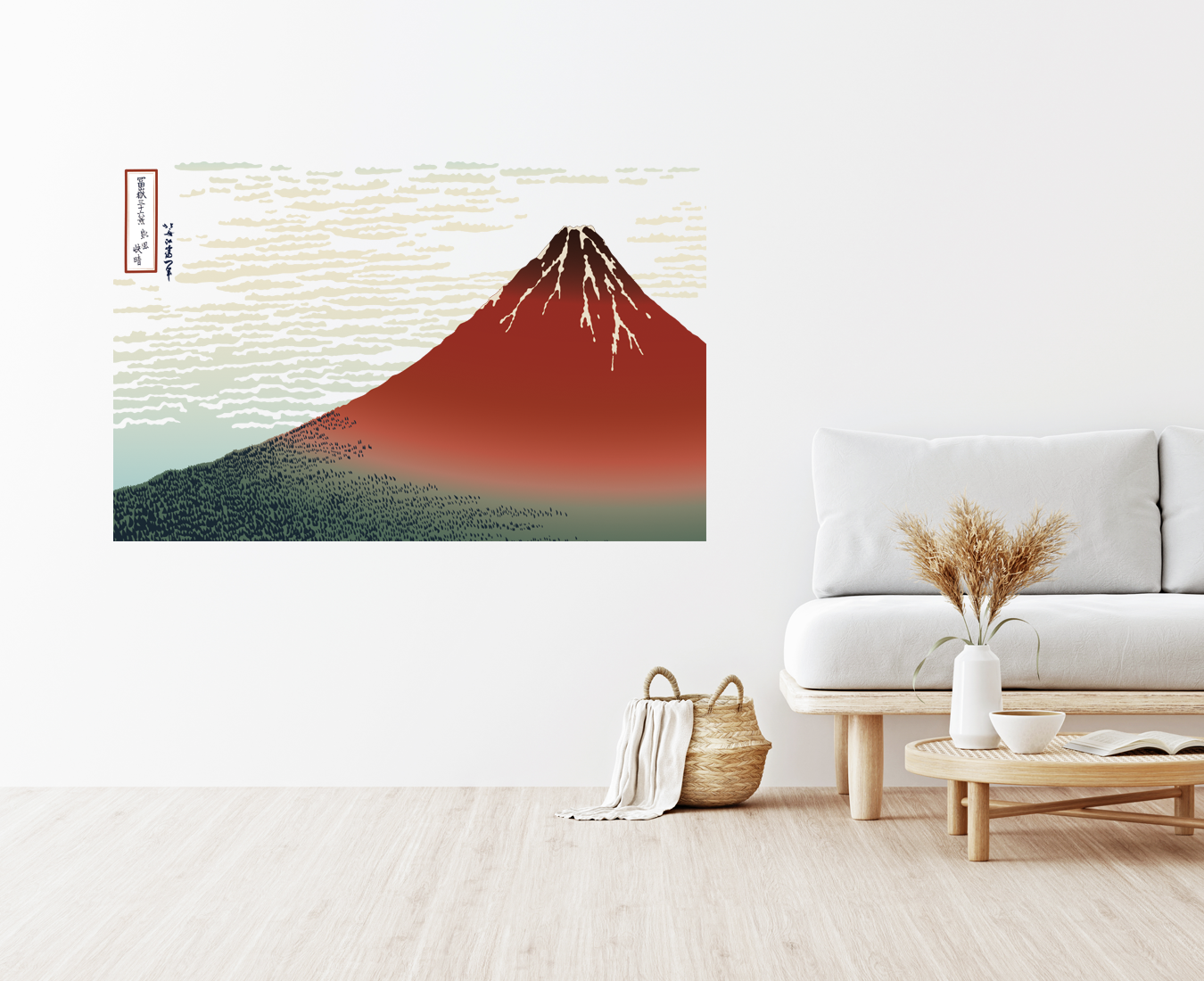 □150部限定□冨嶽三十六景「凱風快晴」□陶板画◇輪島塗り◇額装 □150部限定□冨嶽三十六景「凱風快晴」□陶板画◇輪島塗り◇額装